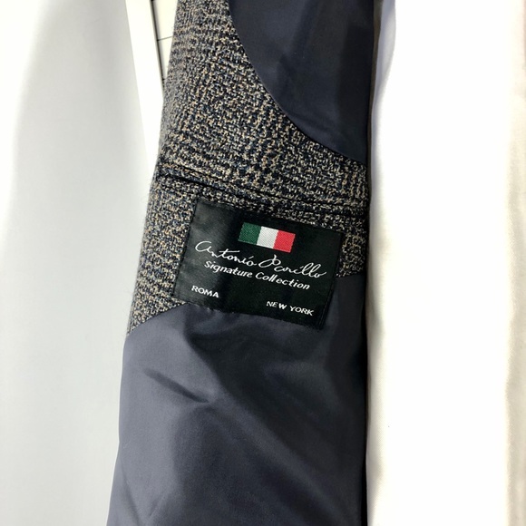 Antonio Parillo Men’s 46L Wool Blend Harris Tweed Sportcoat NWT 2-Button Blazer - Picture 6 of 9